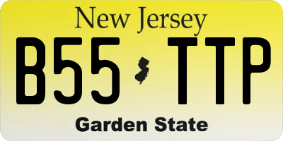 NJ license plate B55TTP