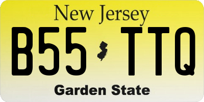 NJ license plate B55TTQ