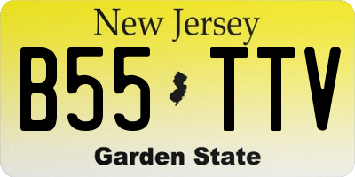 NJ license plate B55TTV