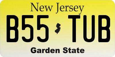 NJ license plate B55TUB