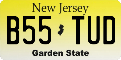 NJ license plate B55TUD