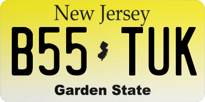 NJ license plate B55TUK