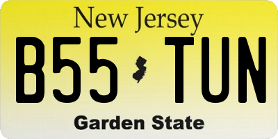 NJ license plate B55TUN