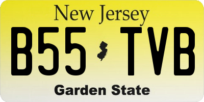 NJ license plate B55TVB