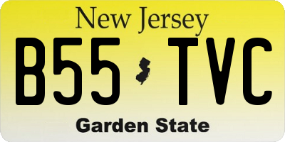 NJ license plate B55TVC