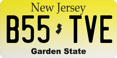NJ license plate B55TVE