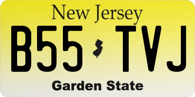 NJ license plate B55TVJ