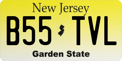 NJ license plate B55TVL
