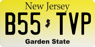 NJ license plate B55TVP