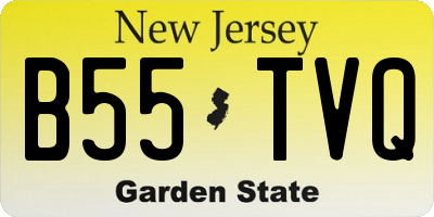NJ license plate B55TVQ