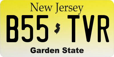 NJ license plate B55TVR