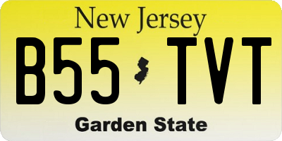 NJ license plate B55TVT