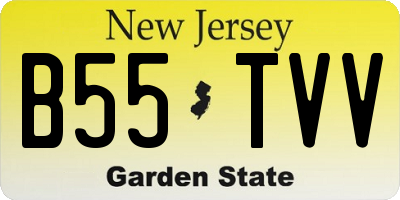 NJ license plate B55TVV