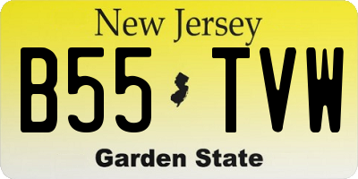 NJ license plate B55TVW