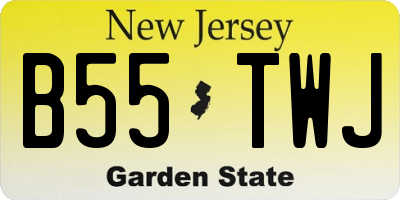 NJ license plate B55TWJ