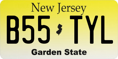 NJ license plate B55TYL