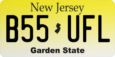 NJ license plate B55UFL