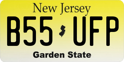 NJ license plate B55UFP
