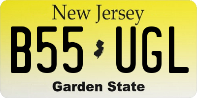 NJ license plate B55UGL
