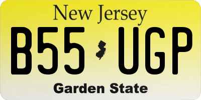 NJ license plate B55UGP