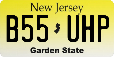 NJ license plate B55UHP