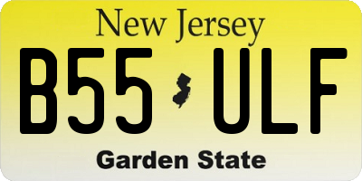 NJ license plate B55ULF