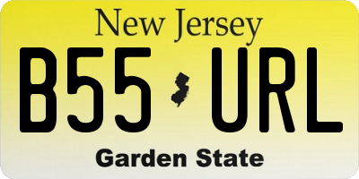 NJ license plate B55URL