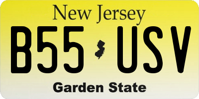 NJ license plate B55USV