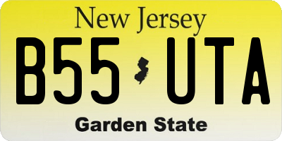 NJ license plate B55UTA