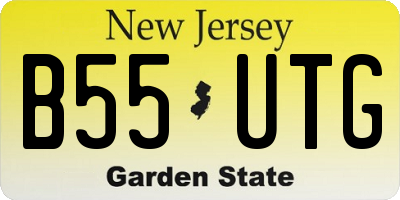 NJ license plate B55UTG