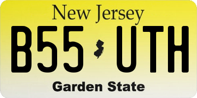 NJ license plate B55UTH