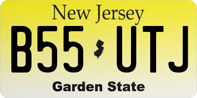 NJ license plate B55UTJ