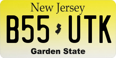 NJ license plate B55UTK