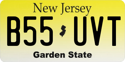 NJ license plate B55UVT