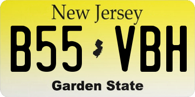 NJ license plate B55VBH