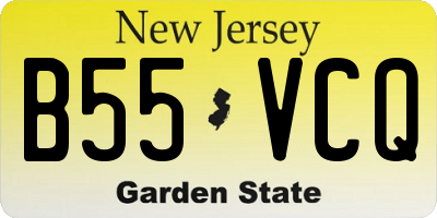 NJ license plate B55VCQ