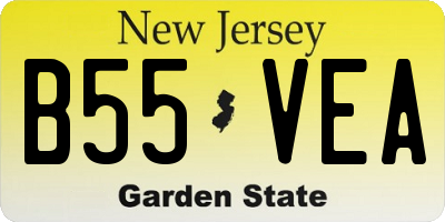 NJ license plate B55VEA
