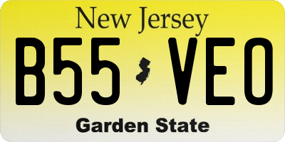 NJ license plate B55VEO
