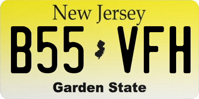 NJ license plate B55VFH