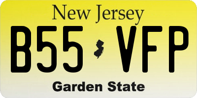 NJ license plate B55VFP