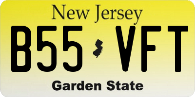 NJ license plate B55VFT