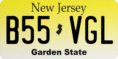 NJ license plate B55VGL