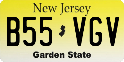 NJ license plate B55VGV