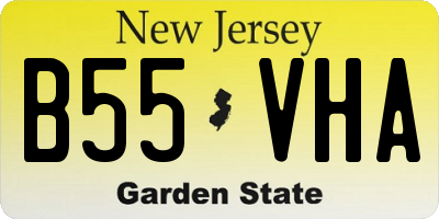 NJ license plate B55VHA