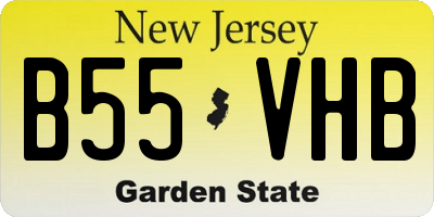 NJ license plate B55VHB