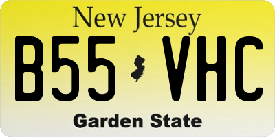 NJ license plate B55VHC