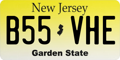 NJ license plate B55VHE