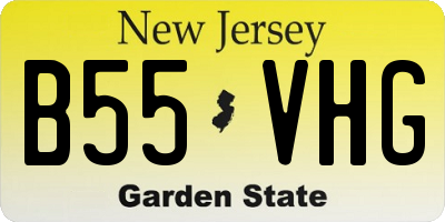 NJ license plate B55VHG