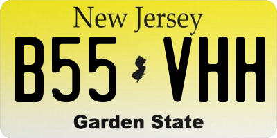 NJ license plate B55VHH