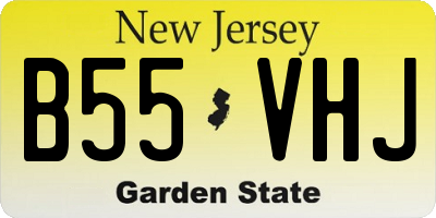 NJ license plate B55VHJ
